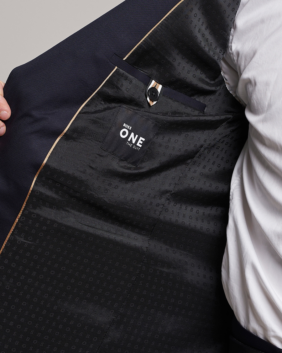 Herre | Blazere & jakker | BOSS BLACK | Huge Slim Fit Wool Blazer Dark Blue