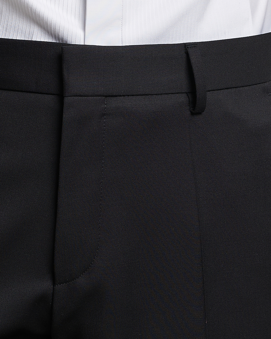 Herre | Bukser | BOSS BLACK | Genius Slim Fit Wool Trousers Black