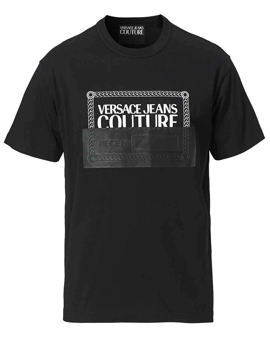 Herre | T-Shirts | Versace Jeans Couture | Piece Nr Tape T-Shirt Black
