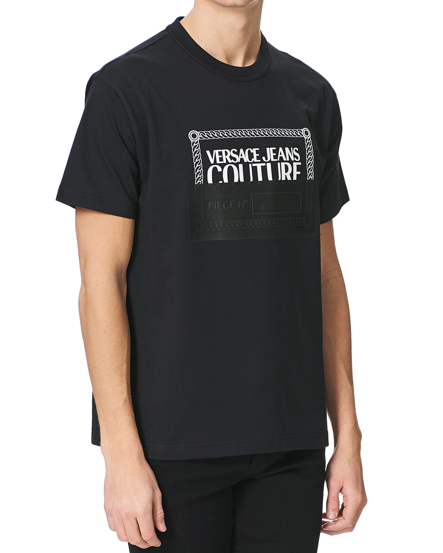 Herre | T-Shirts | Versace Jeans Couture | Piece Nr Tape T-Shirt Black