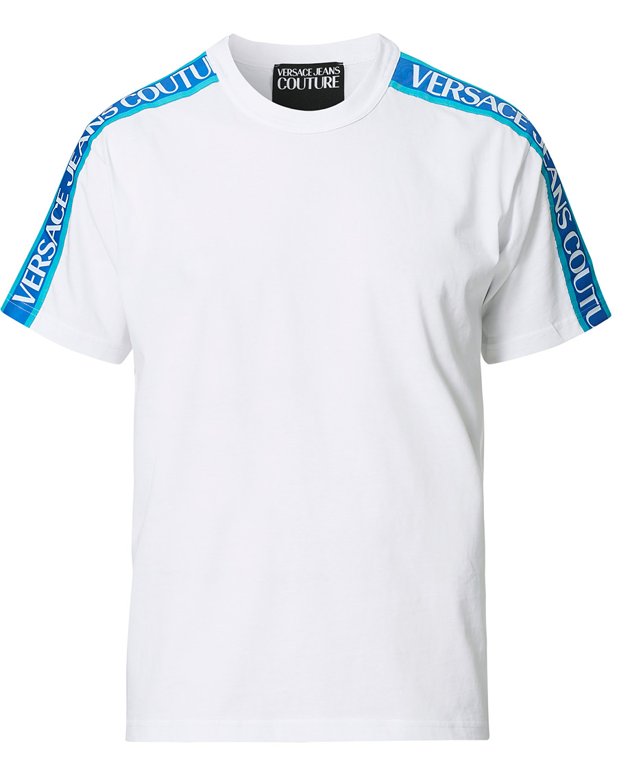 Herre | T-Shirts | Versace Jeans Couture | Tape Logo T-Shirt White