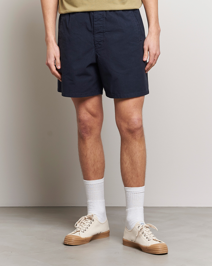 Herre | Tøj | Barbour White Label | Dillon Cotton Drawstring Shorts Navy