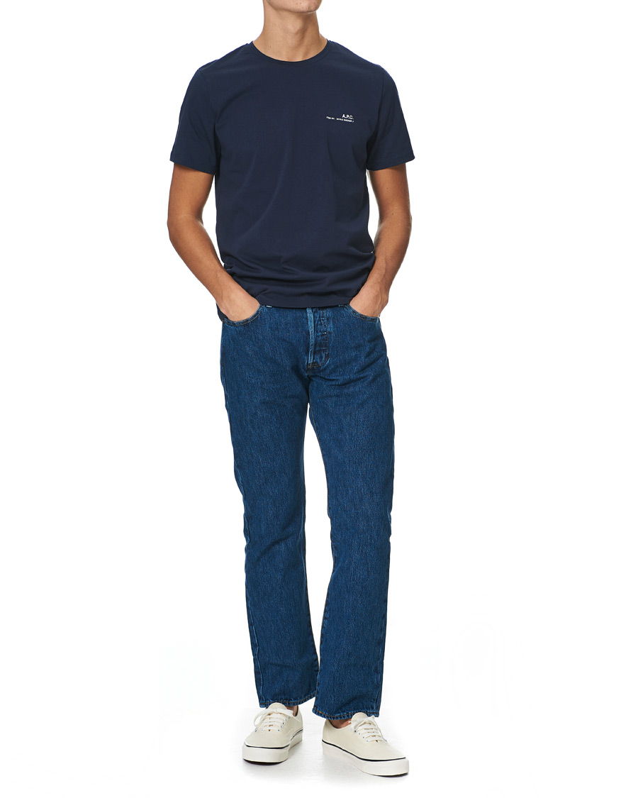 Herre | T-Shirts | A.P.C. | Item Short Sleeve Tee Navy