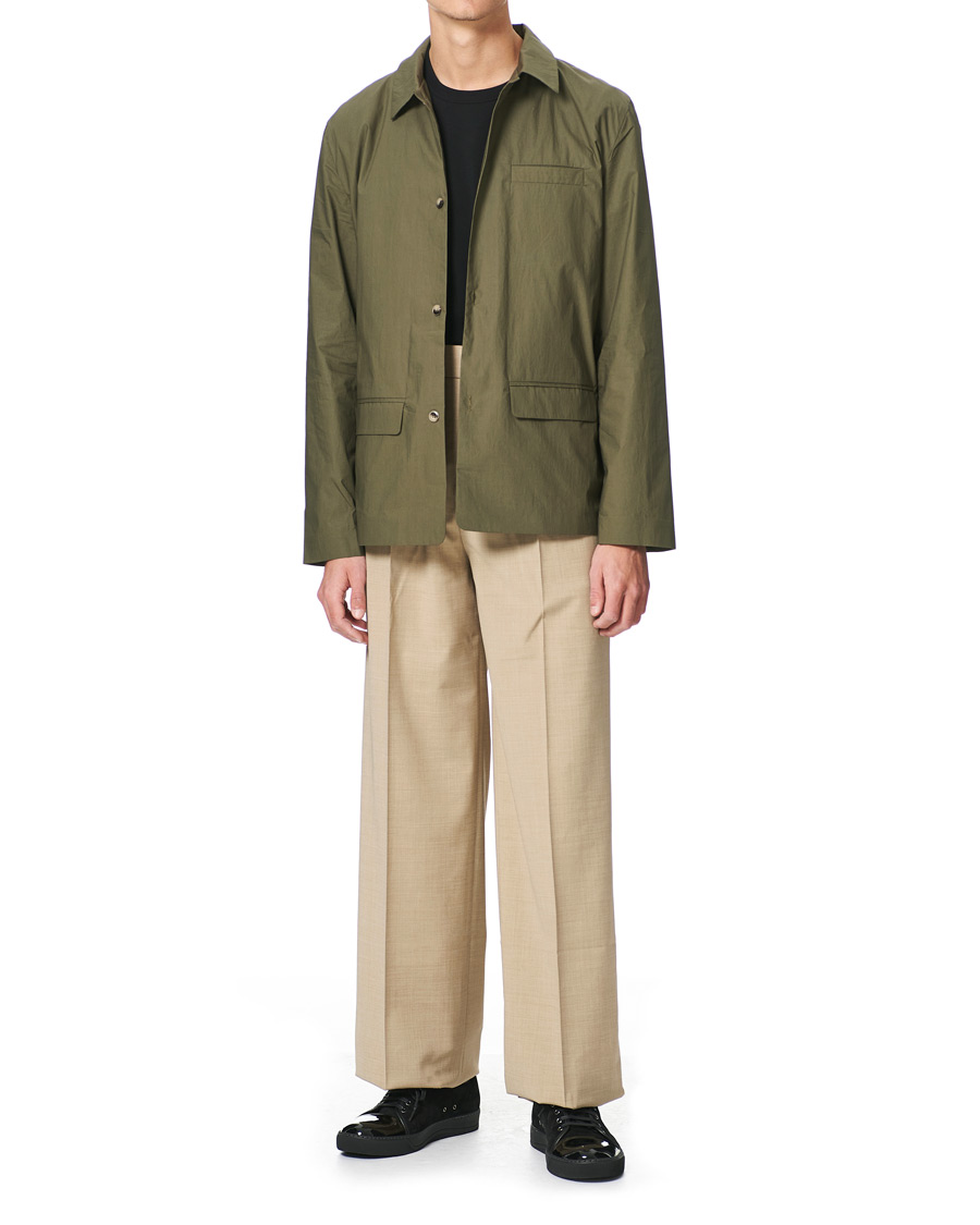 Herre | Bukser | Nanushka | Pleated Wool Trousers Sand