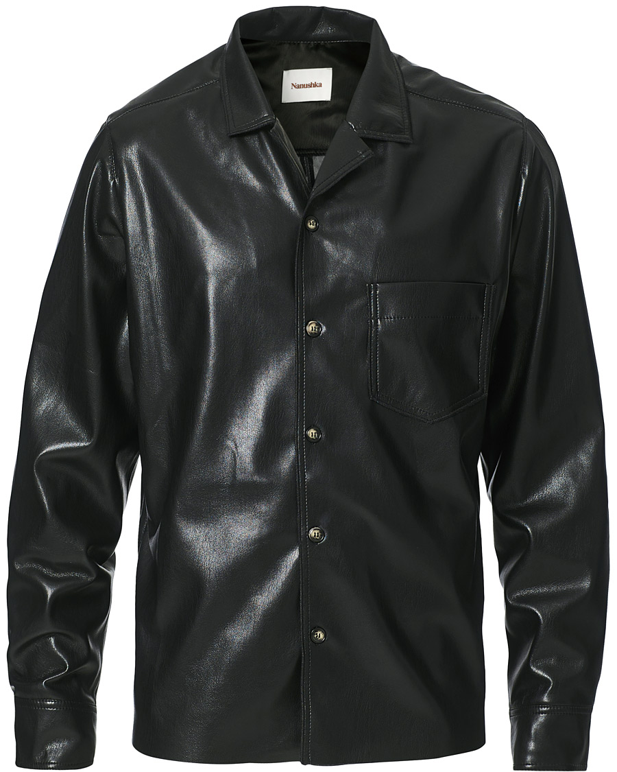 Herre | Jakker | Nanushka | Vegan Leather Shirt Jacket Black