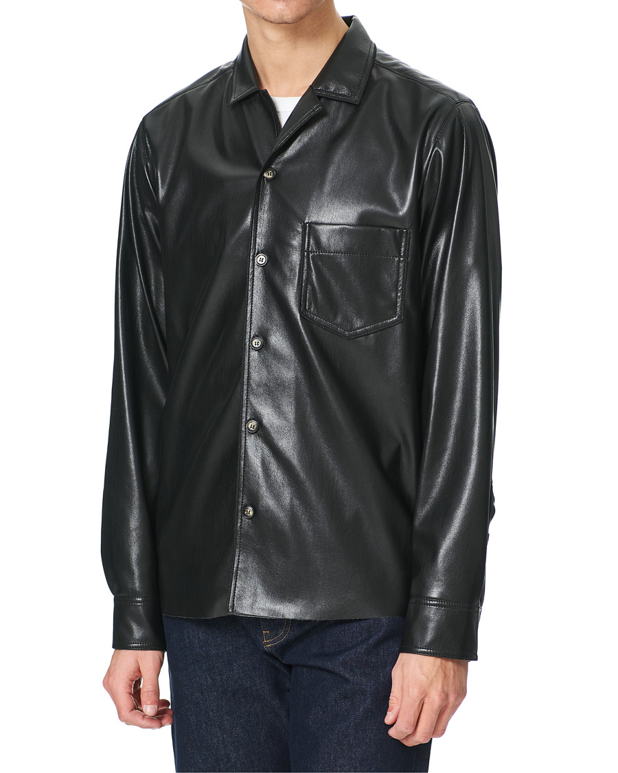 Herre | Jakker | Nanushka | Vegan Leather Shirt Jacket Black