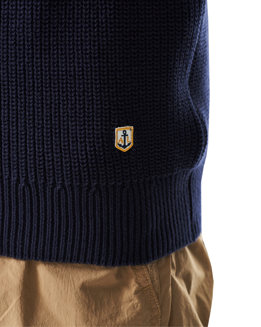 Herre | Trøjer | Armor-lux | Pull Camionneur Half Zip Sweater Navire