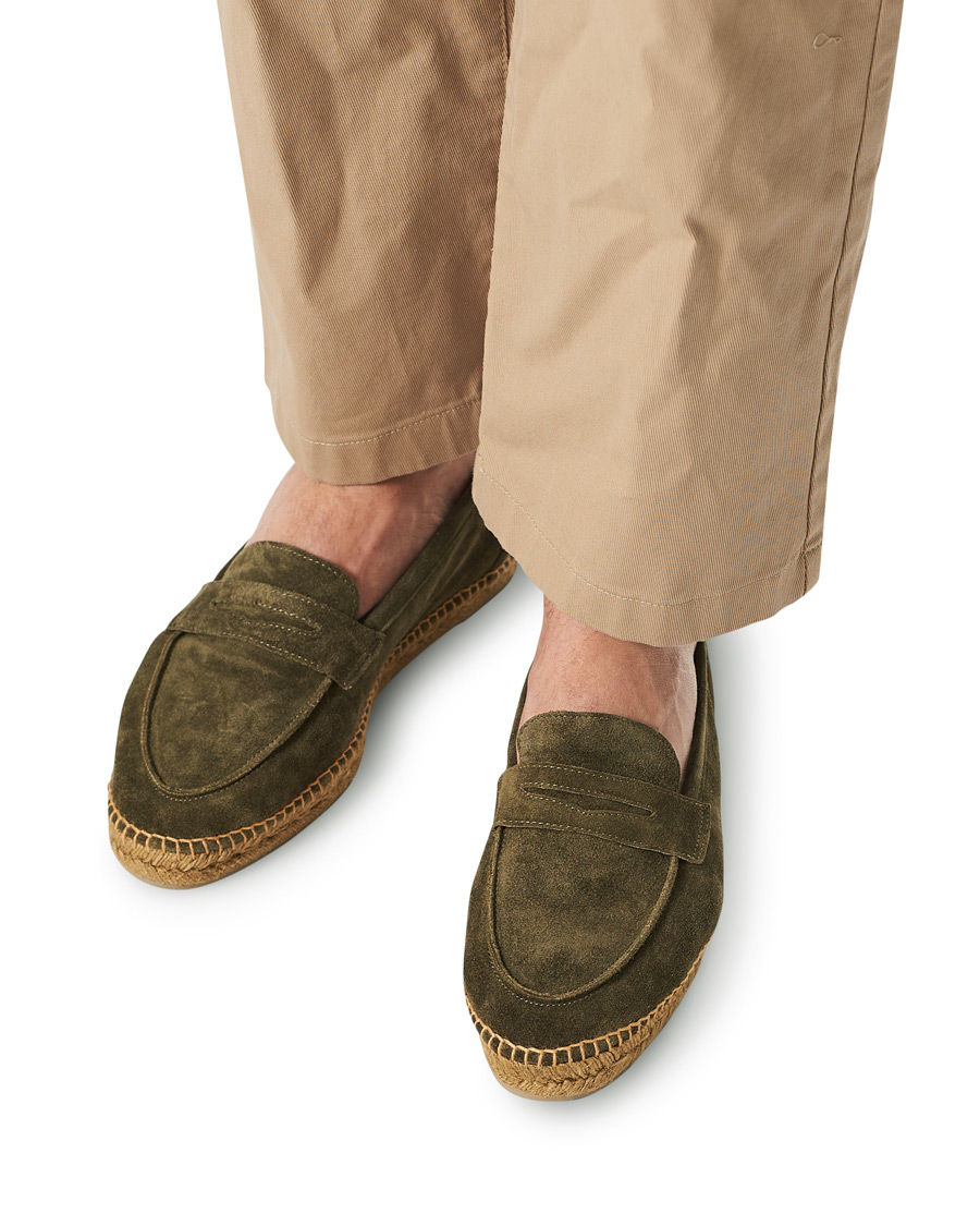 Herre | Castañer Nacho Casual Suede Loafers Musgo | Castañer | Nacho Casual Suede Loafers Musgo