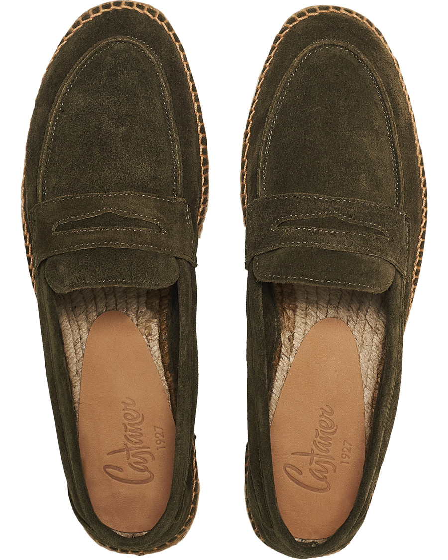 Herre | Castañer Nacho Casual Suede Loafers Musgo | Castañer | Nacho Casual Suede Loafers Musgo