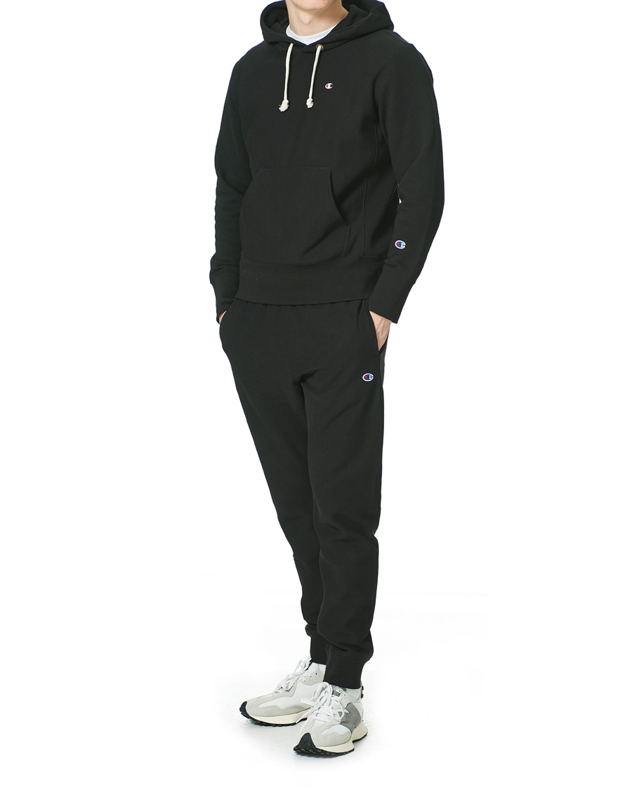 Herre | Trøjer | Champion | Reverse Weave Soft Fleece Hood Black Beauty