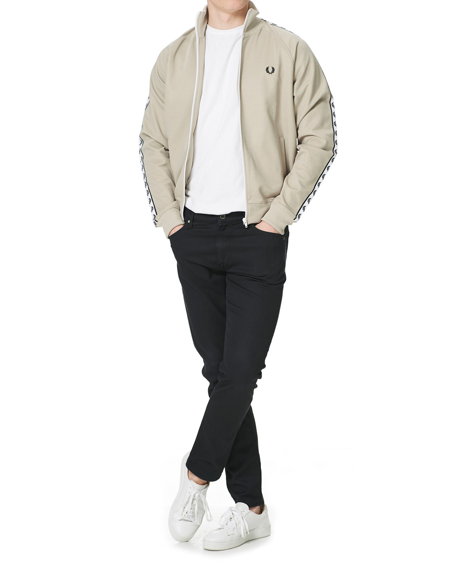 Herre | Trøjer | Fred Perry | Taped Track Jacket Light Oyster