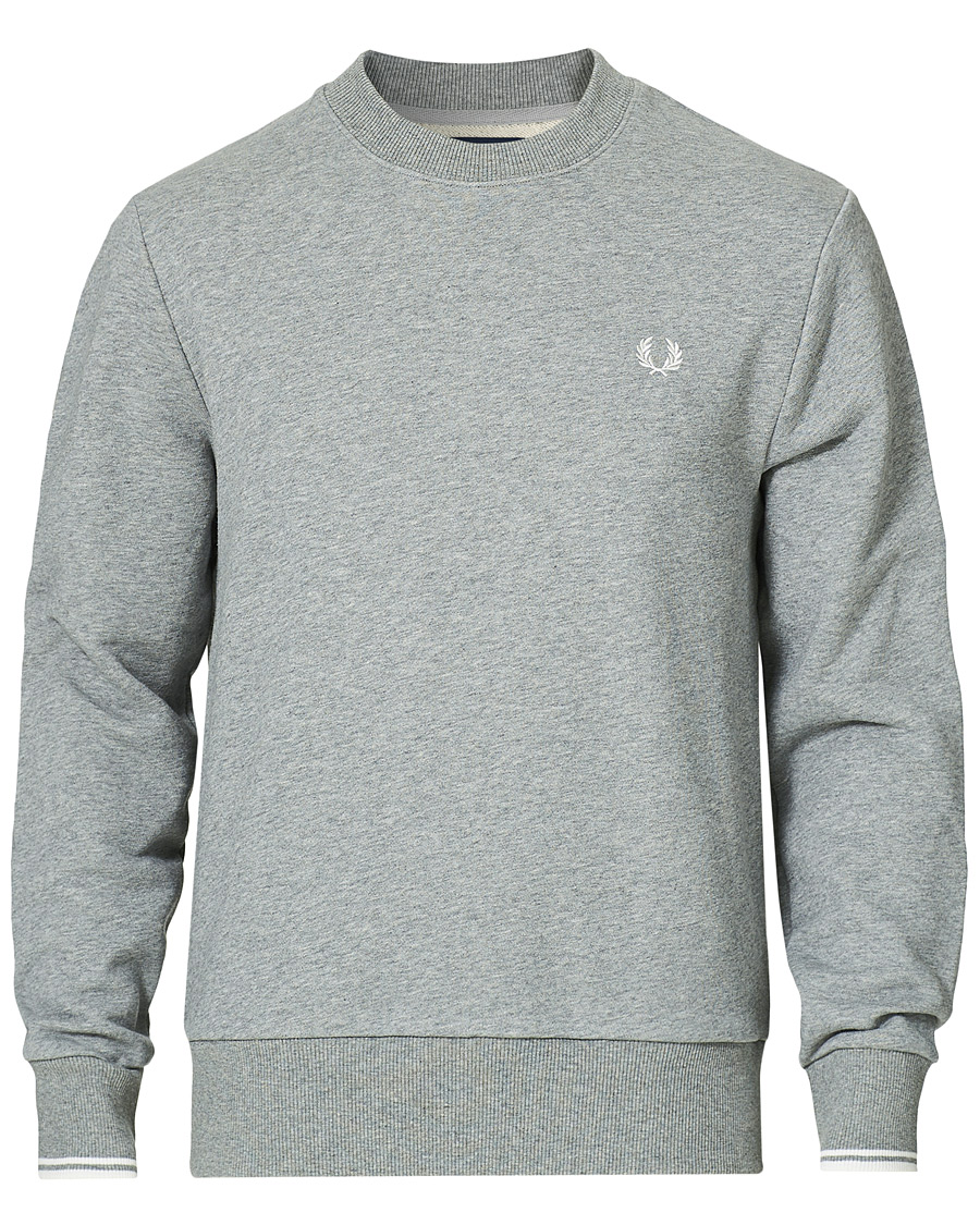 Herre | Trøjer | Fred Perry | Crew Neck Sweatshirt Grey Melange