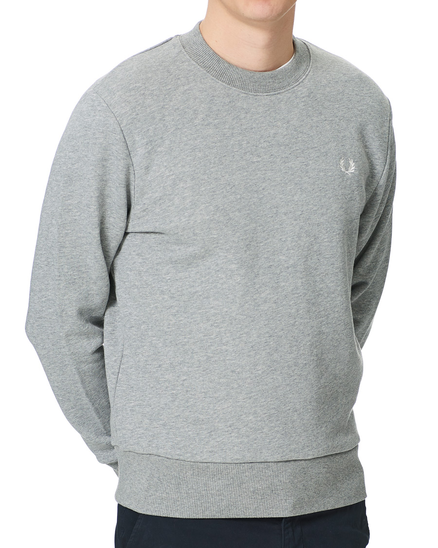 Herre | Trøjer | Fred Perry | Crew Neck Sweatshirt Grey Melange