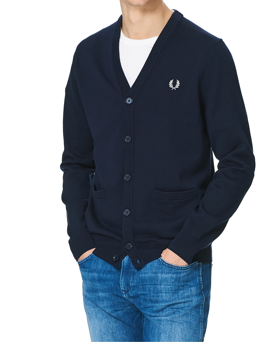 Herre | Trøjer | Fred Perry | Classic Cardigan Navy