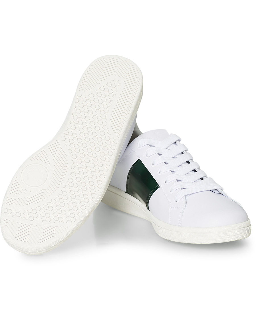 Herre | Fred Perry B721 Leather Branded Sneaker White | Fred Perry | B721 Leather Branded Sneaker White