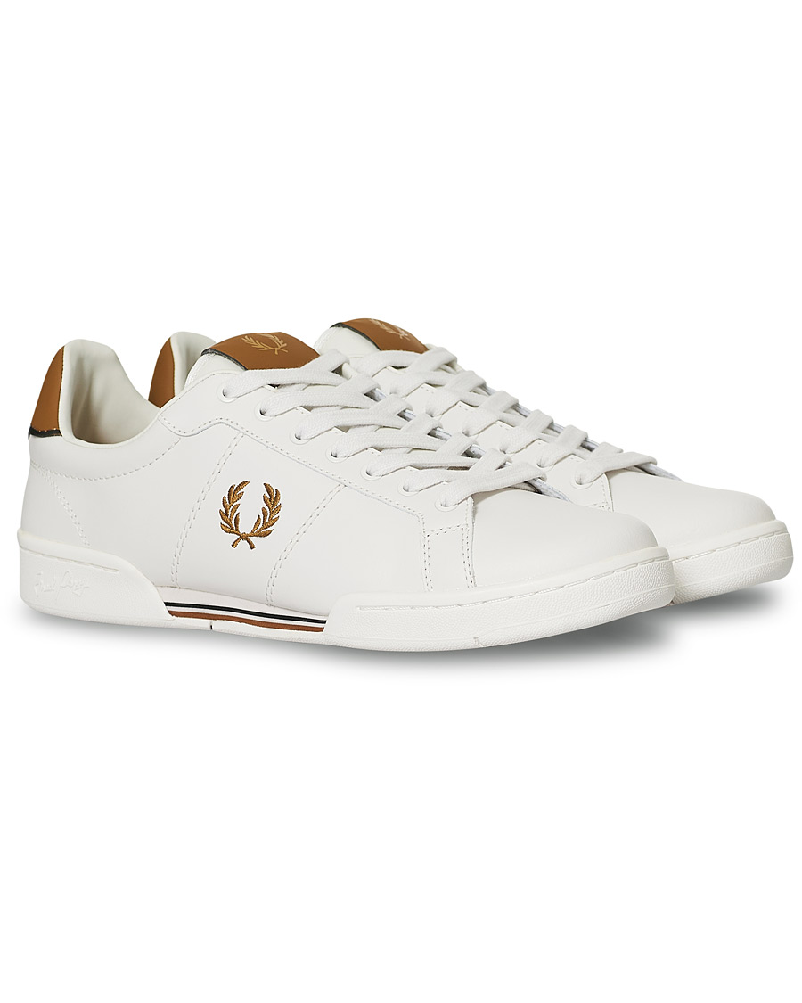 Herre | Fred Perry B722 Leather Sneaker Porcelain | Fred Perry | B722 Leather Sneaker Porcelain