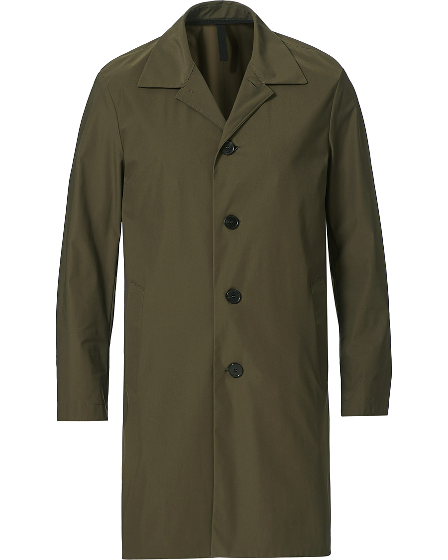 Herre | Jakker | Harris Wharf London | Light Technic Mac Coat Moss Green