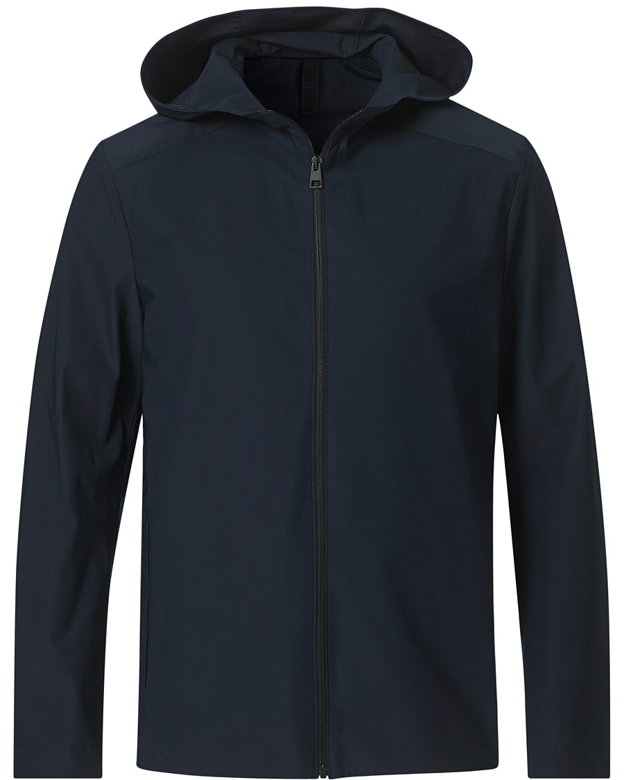 Herre | Jakker | Harris Wharf London | Light Technic Hooded Jacket Dark Blue