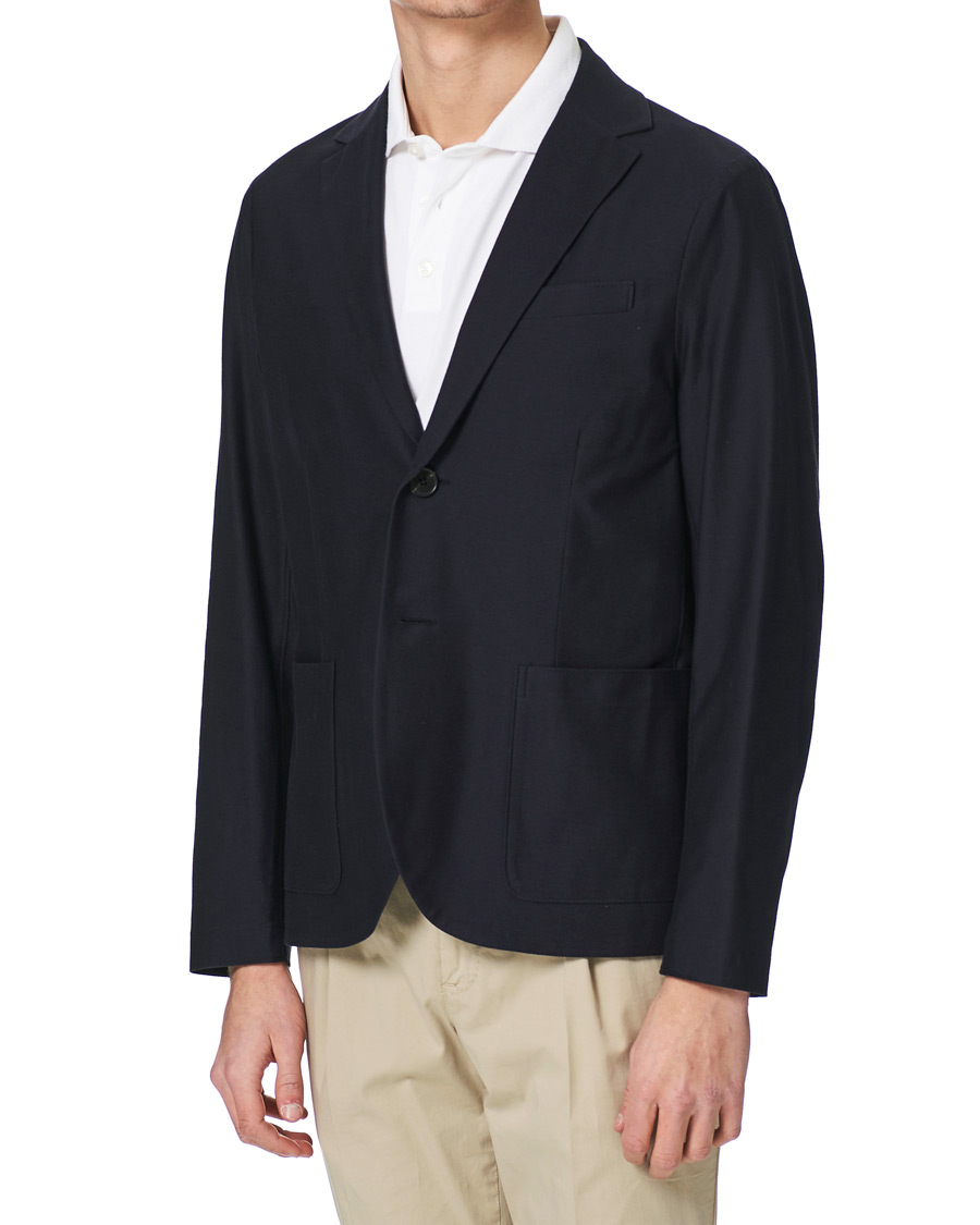 Herre | Blazere & jakker | Harris Wharf London | Cotton Twill Blazer Dark Blue