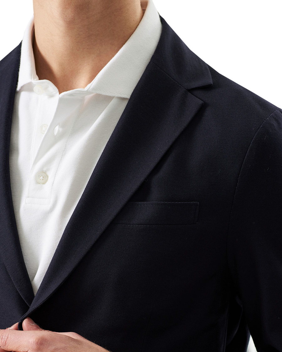 Herre | Blazere & jakker | Harris Wharf London | Cotton Twill Blazer Dark Blue
