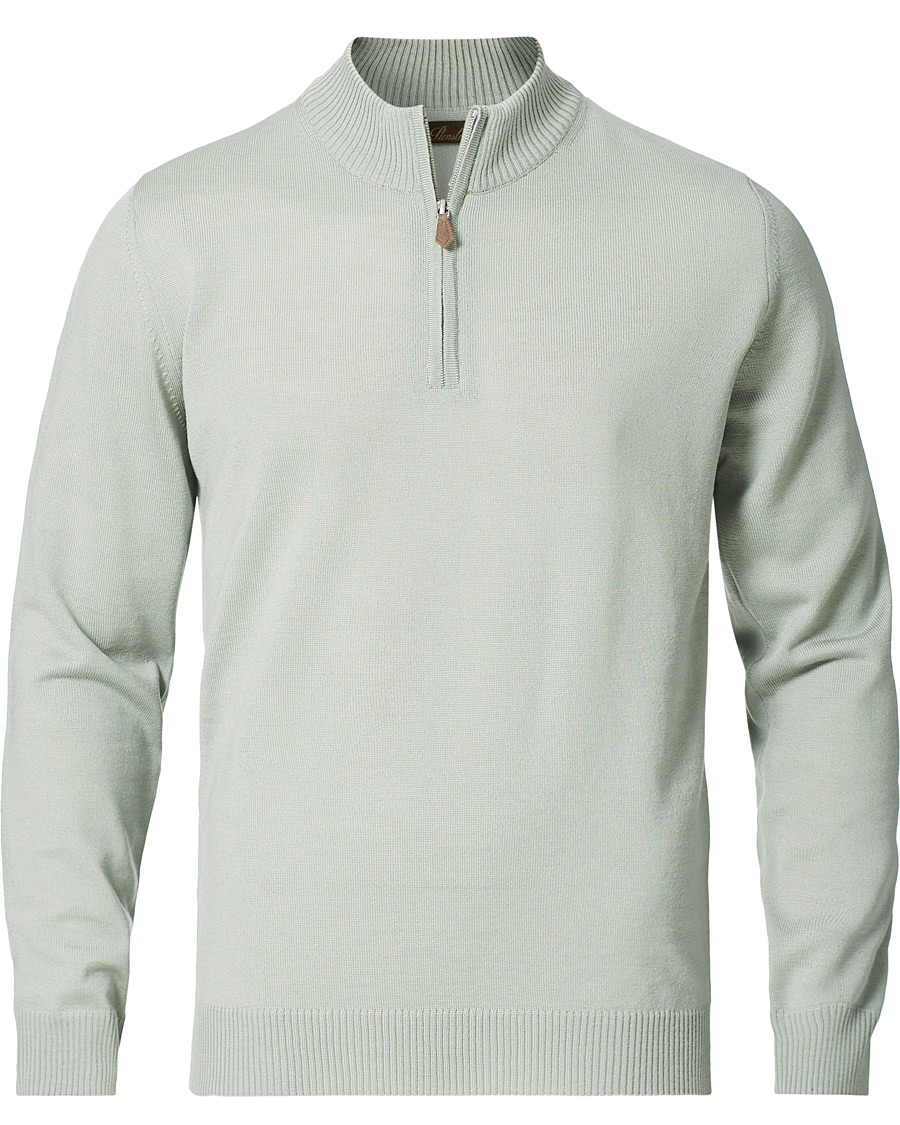 Herre | Trøjer | Stenströms | Merino Half Zip Pistachio