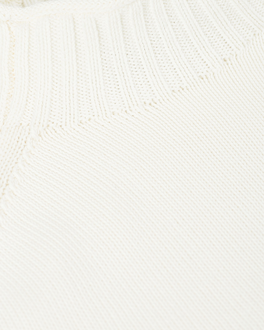 Herre | Trøjer | Stenströms | Cotton Mock Neck Sweater White