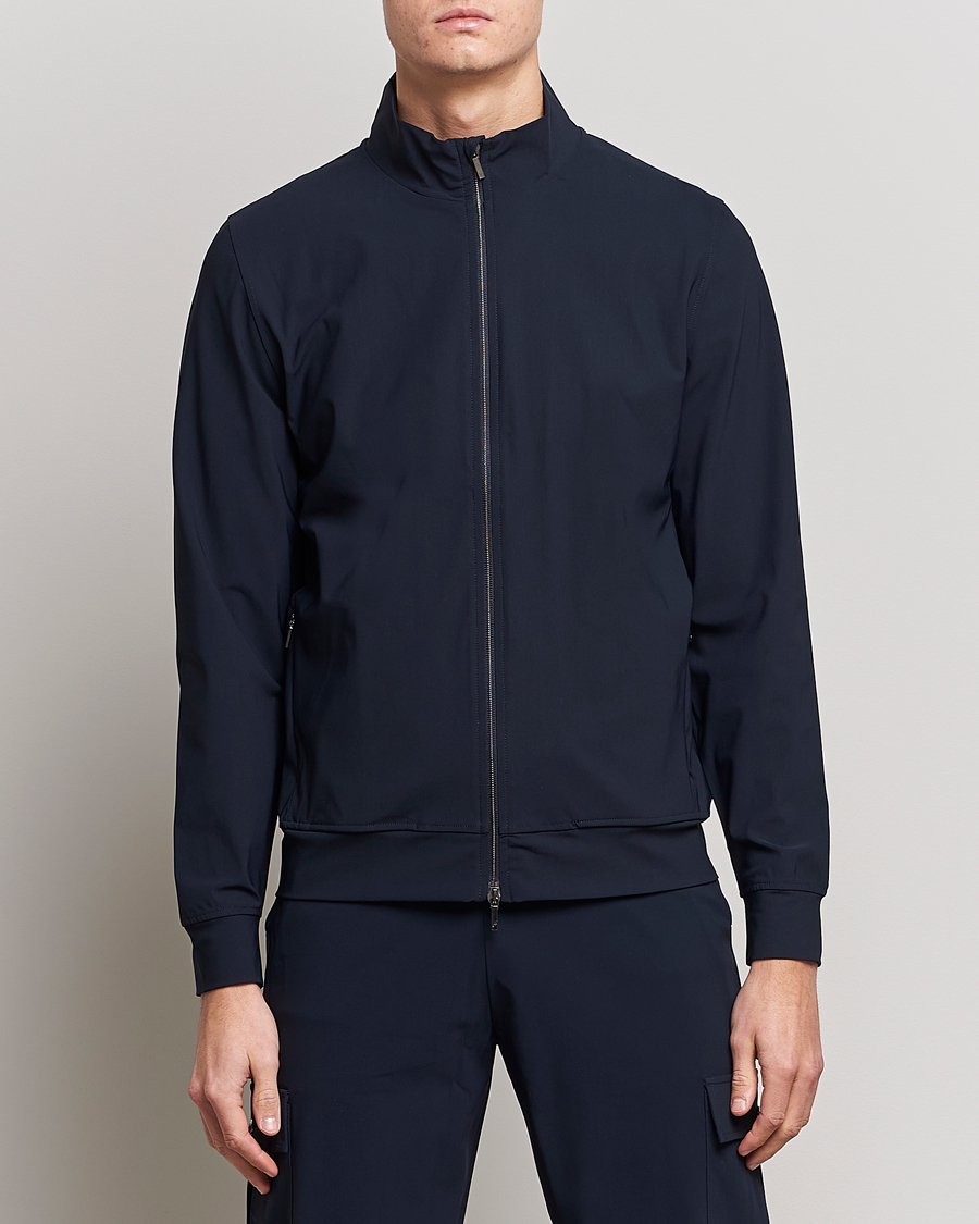 Herre | Zip-trøjer | Stenströms | Active Jersey Sport Jacket Navy
