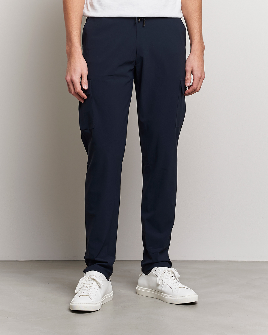 Herre | Cargobukser | Stenströms | Active Jersey Leisure Cargo Pants Navy