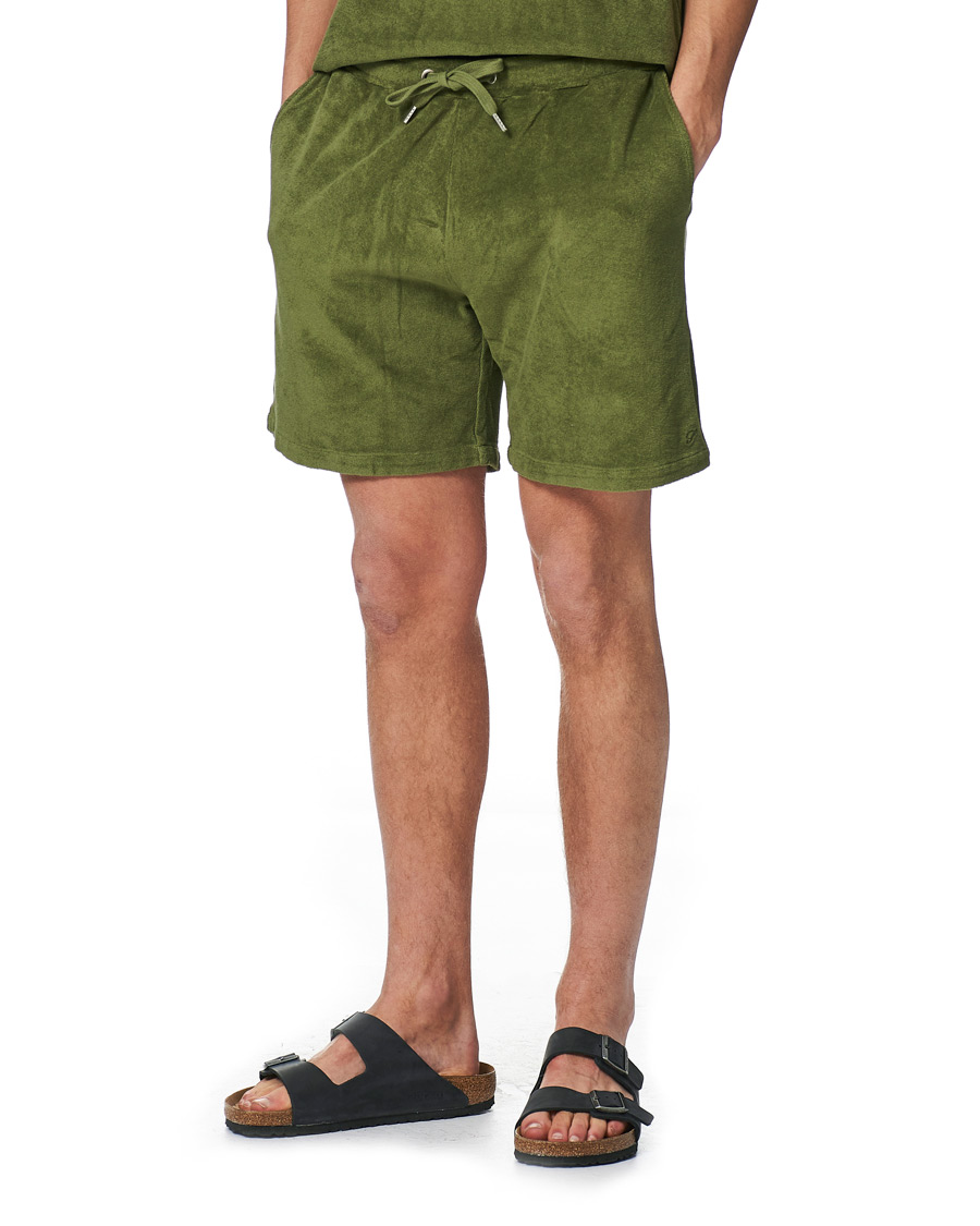 Herre | Shorts | Stenströms | Towelling Cotton Shorts Green