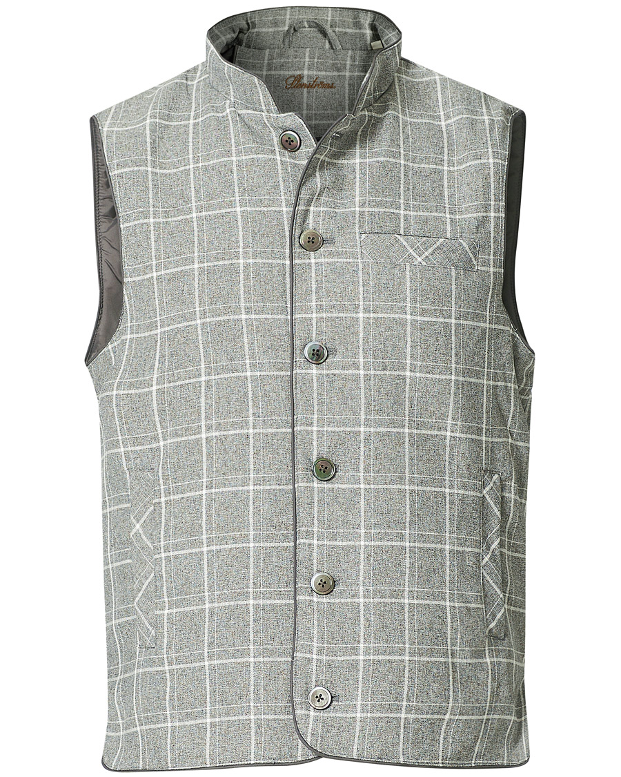 Herre | Jakker | Stenströms | Quilted Light Padded Vest Grey