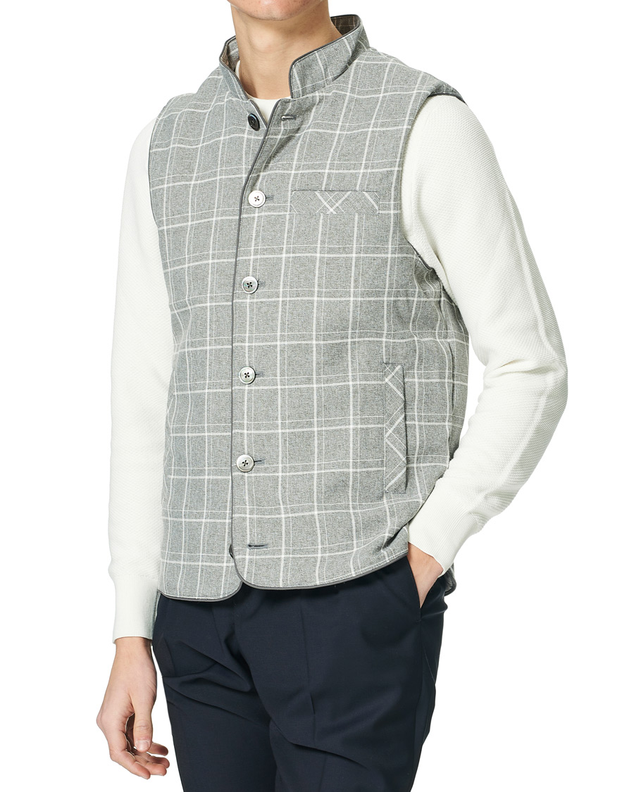 Herre | Jakker | Stenströms | Quilted Light Padded Vest Grey