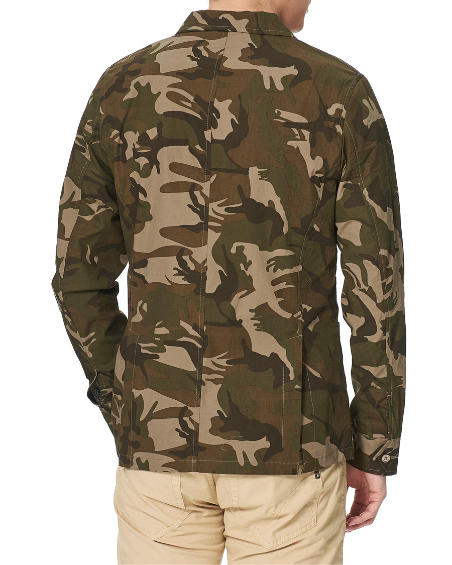 Herre | Skjorter | Stenströms | Cotton Overshirt Camo