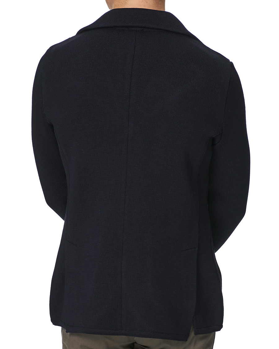 Herre | Blazere & jakker | Stenströms | Milano Knitted Merino Blazer Navy