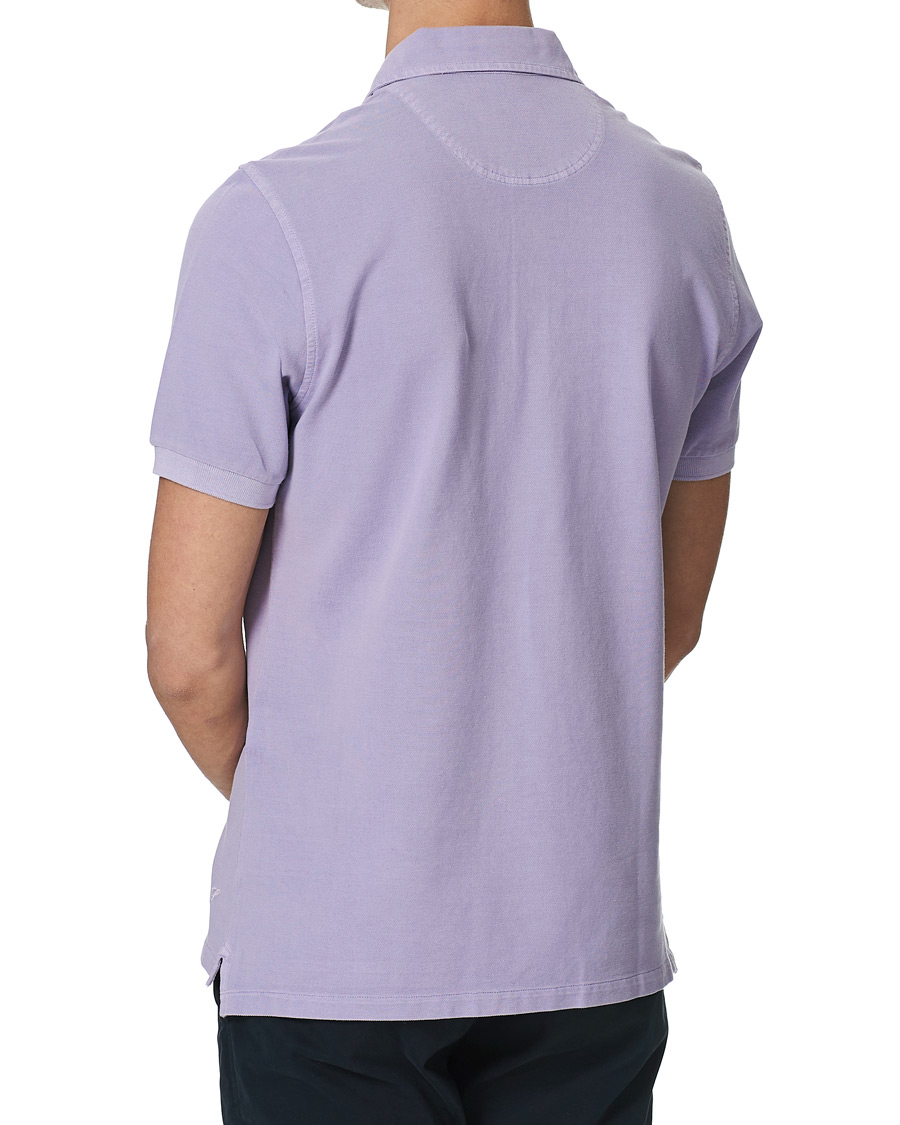 Herre | Polotrøjer | Stenströms | Pigment Dyed Cotton Polo Shirt Purple
