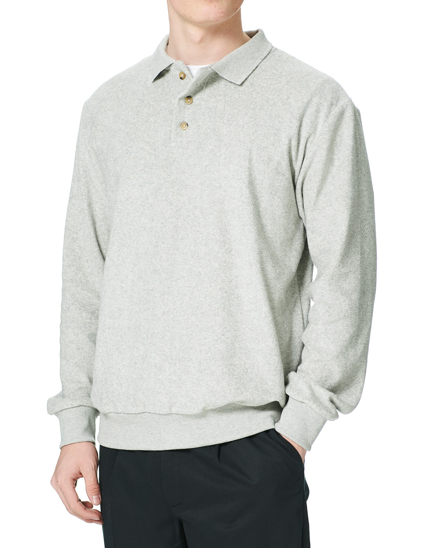 Herre | Trøjer | Howlin' | Long Sleeve Terry Polo Grey