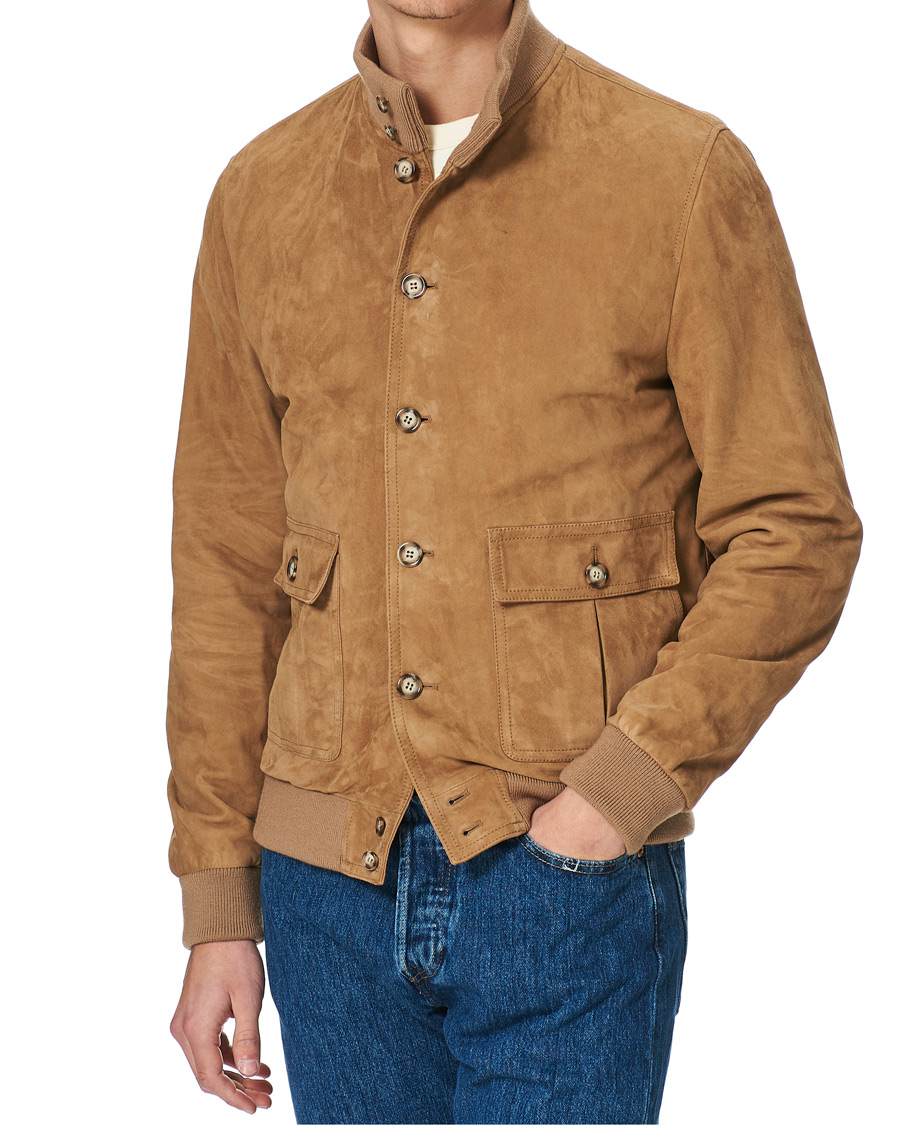 Herre | Jakker | Valstar | Valstarino Suede Jacket Light Brown