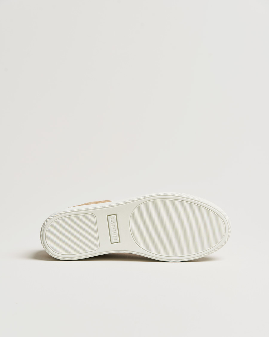 Herre | Lanvin Nappa Cap Toe Sneaker Beige | Lanvin | Nappa Cap Toe Sneaker Beige