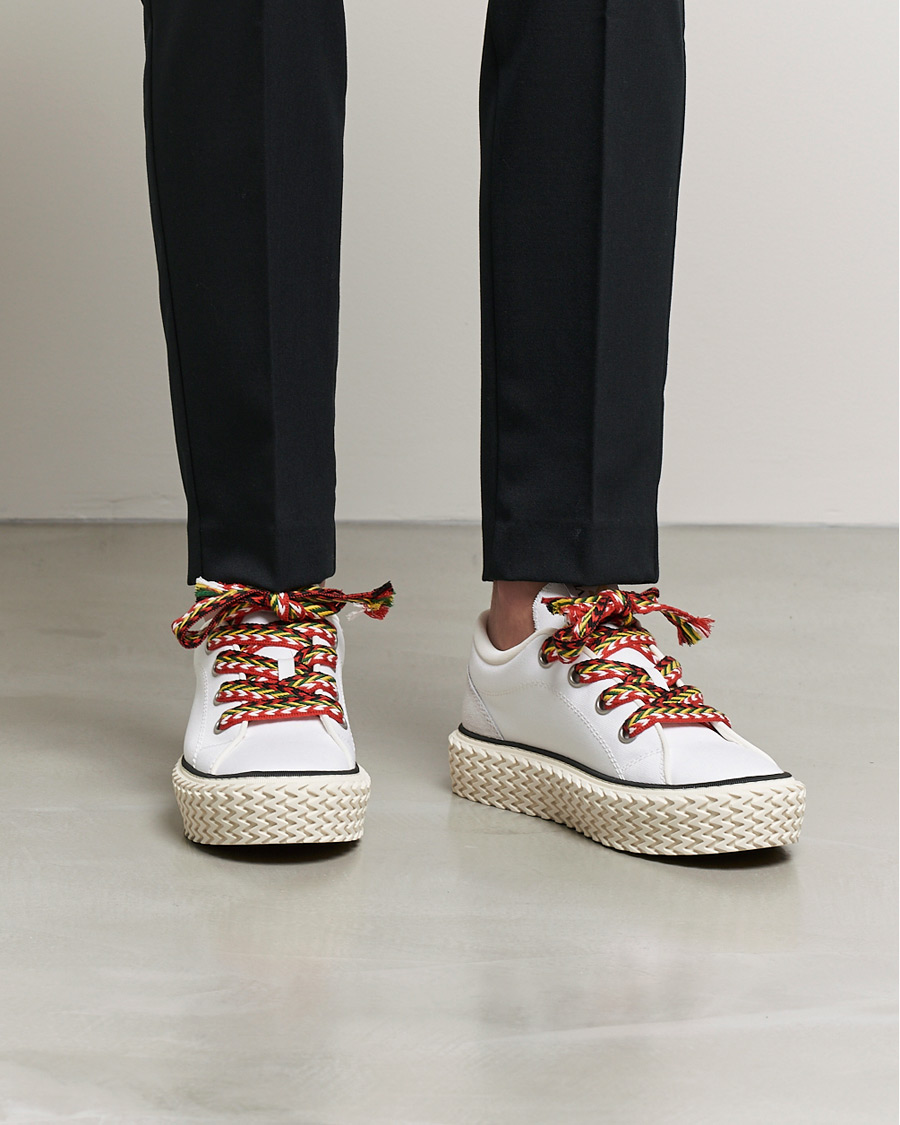 Herre | Lanvin Low Top Vulcanized Sneakers White | Lanvin | Low Top Vulcanized Sneakers White