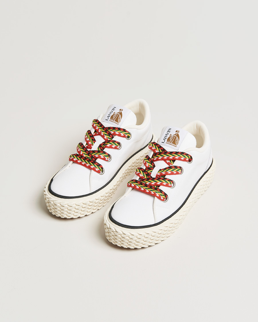 Herre | Lanvin Low Top Vulcanized Sneakers White | Lanvin | Low Top Vulcanized Sneakers White