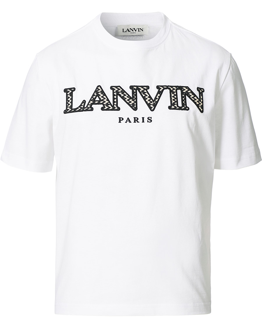 Herre | T-Shirts | Lanvin | Curb Logo T-Shirt Optic White
