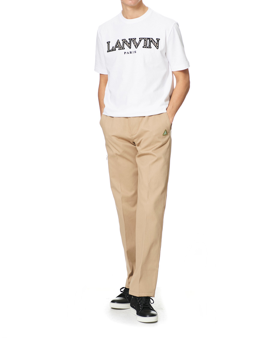 Herre | T-Shirts | Lanvin | Curb Logo T-Shirt Optic White
