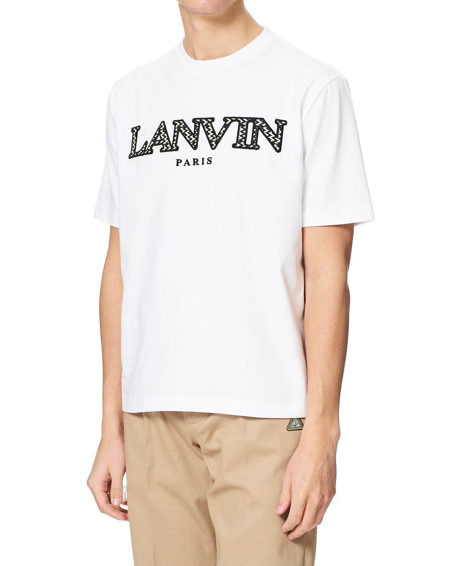 Herre | T-Shirts | Lanvin | Curb Logo T-Shirt Optic White