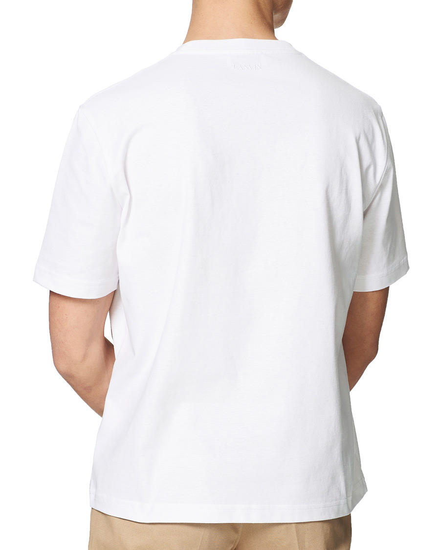 Herre | T-Shirts | Lanvin | Curb Logo T-Shirt Optic White