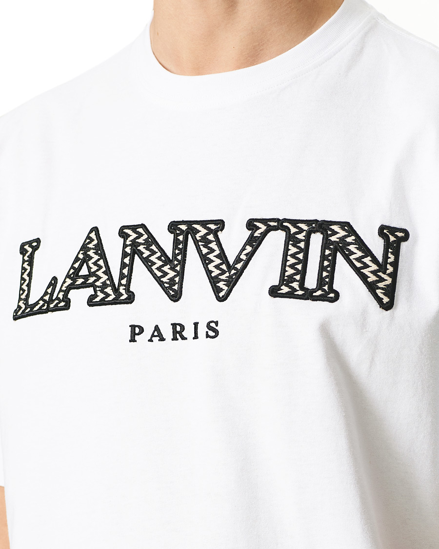 Herre | T-Shirts | Lanvin | Curb Logo T-Shirt Optic White