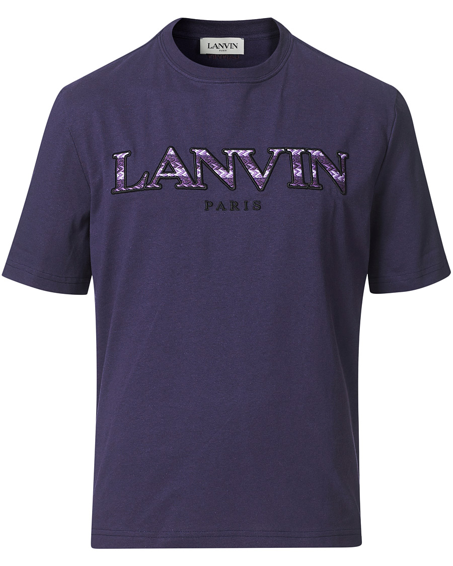 Herre | T-Shirts | Lanvin | Curb Logo T-Shirt Aged Purple