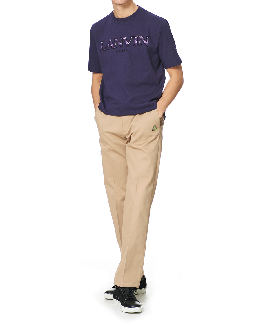 Herre | T-Shirts | Lanvin | Curb Logo T-Shirt Aged Purple