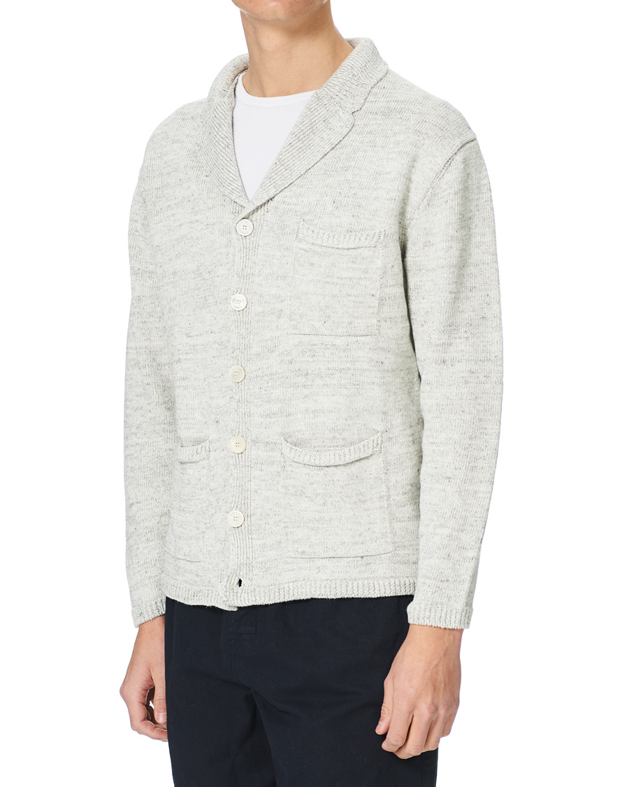 Herre | Trøjer | Inis Meáin | Washed Linen Pub Jacket Papyrus