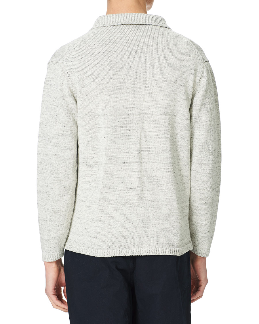 Herre | Trøjer | Inis Meáin | Washed Linen Pub Jacket Papyrus