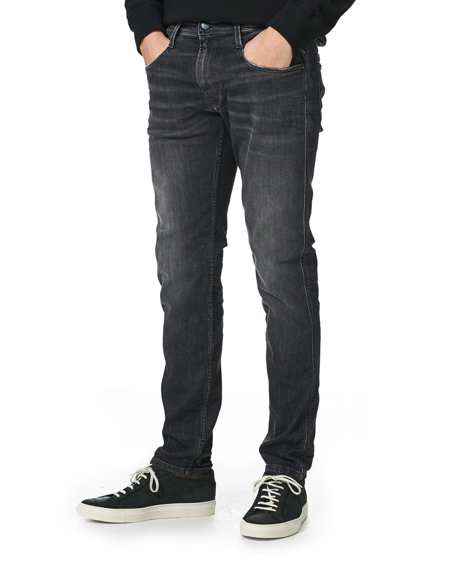 Herre | Jeans | Replay | Anbass Super Stretch Clouds Jeans Washed Black