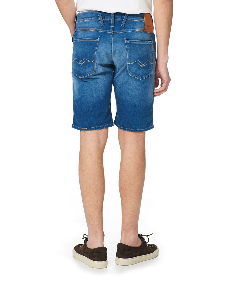Herre | Shorts | Replay | Anbass Hyperflex Denim Shorts Medium Blue